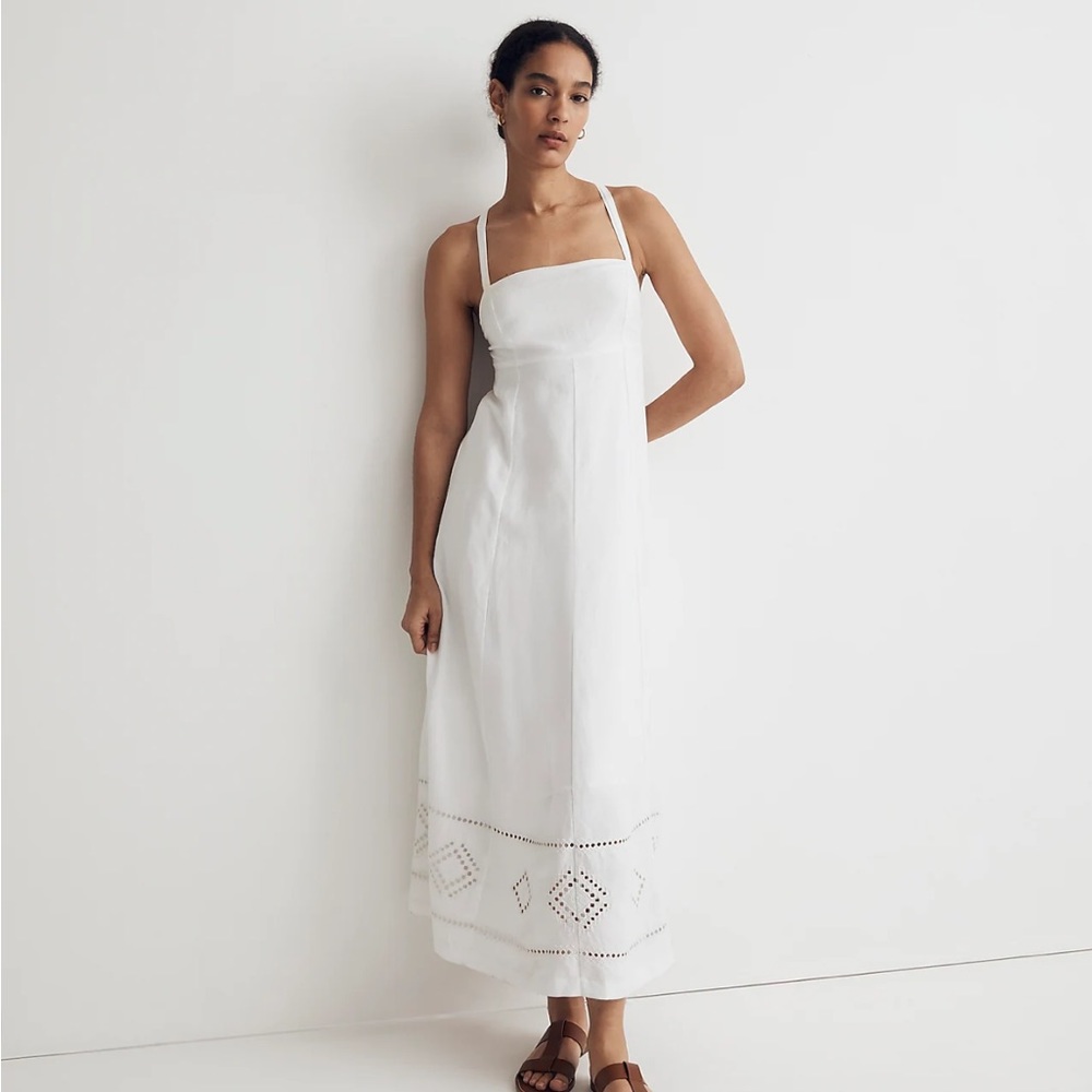 Madewell White Midi Dress